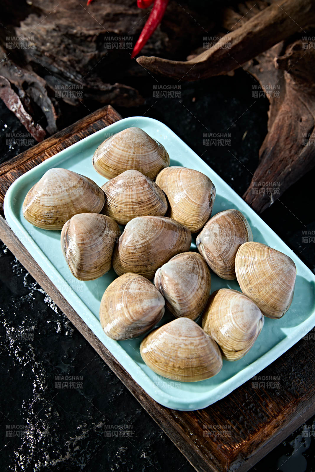 丹东烧烤传统食材鲜活黄蚬子图片