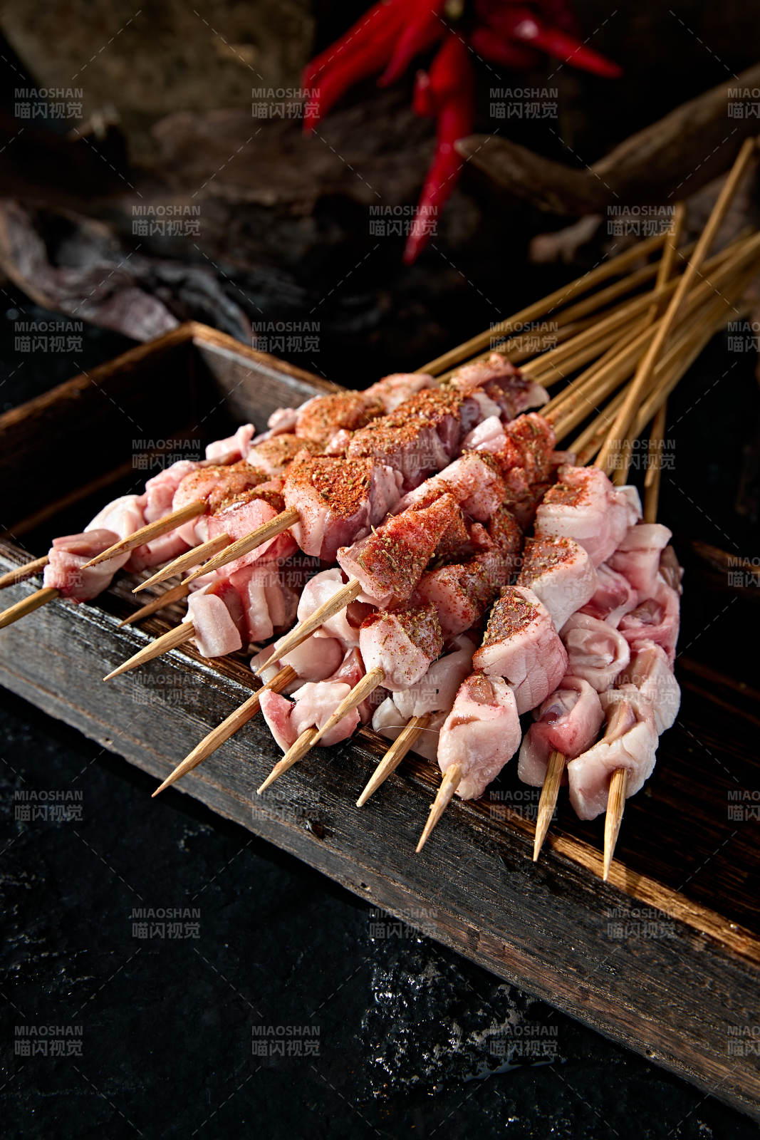 美味烧烤炭烤羊腰生鲜牛腰图片