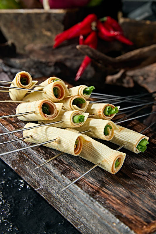 烧烤食材怀安蔬菜干豆腐卷图片