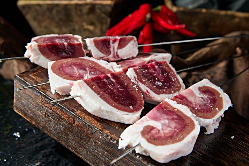 美味烧烤炭烤羊腰生鲜羊腰图片