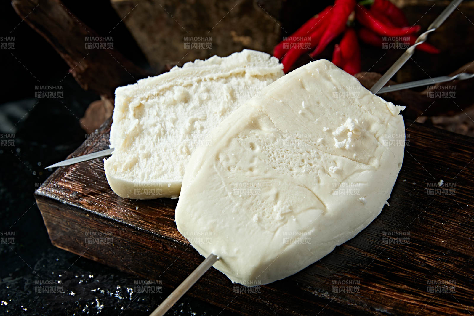 美味烧烤食材美味炭烤馍馍片图片