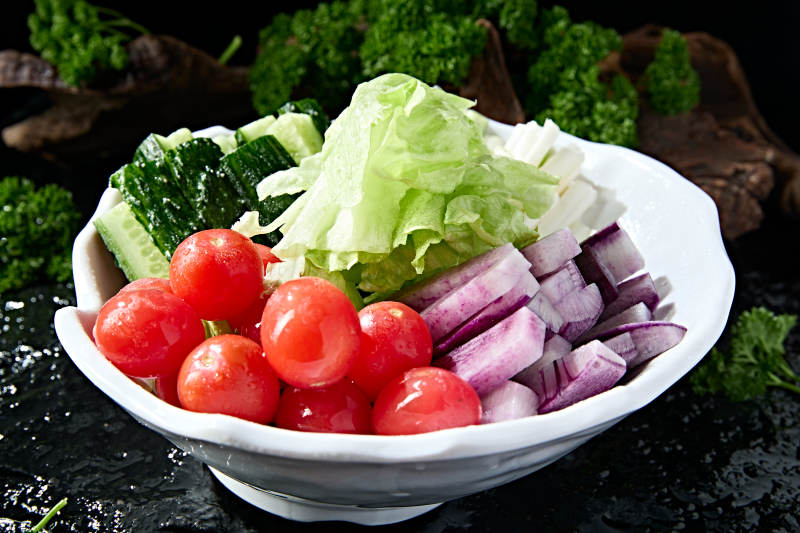 美味蘸酱田园时蔬大丰收图片