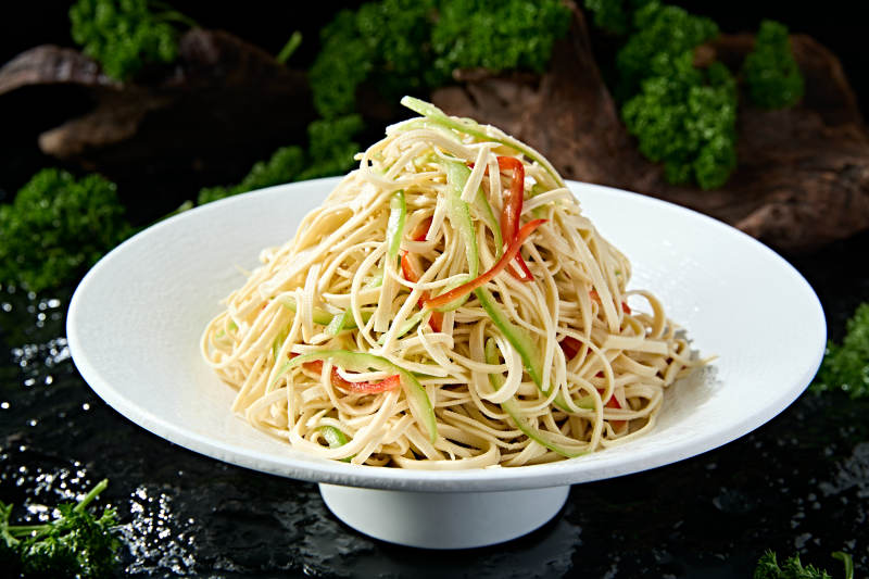 美味凉菜彩椒丝凉拌干豆腐丝图片