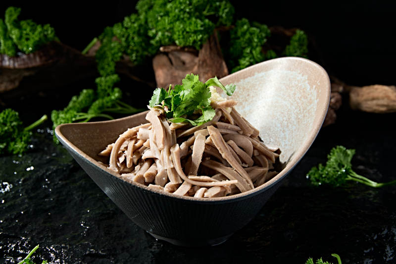 山西美食杂粮香辣桥面凉粉图片