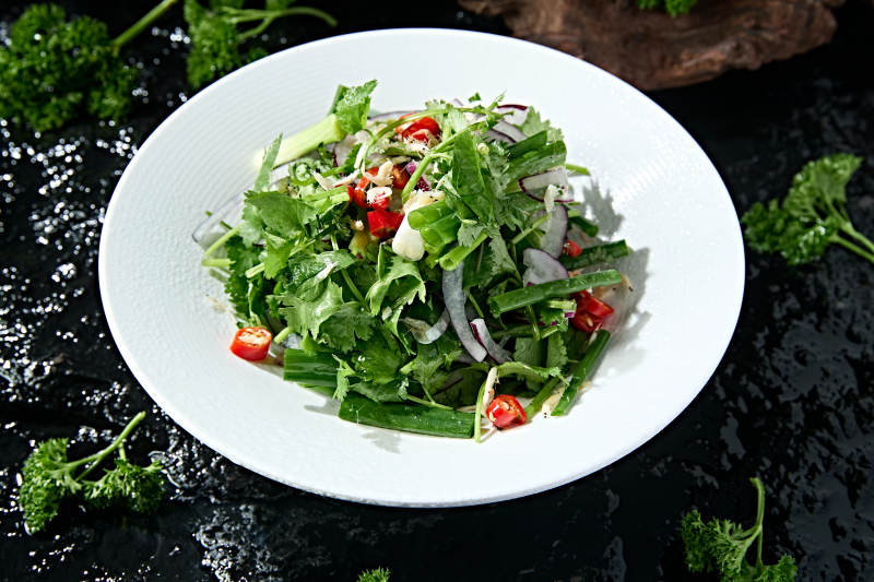 米椒凉拌香菜小葱洋葱丝图片