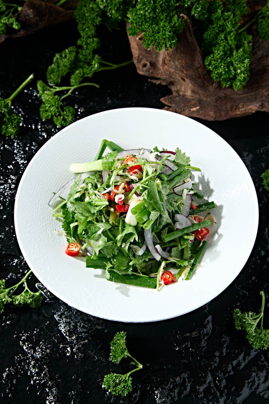 米椒凉拌香菜小葱洋葱丝图片