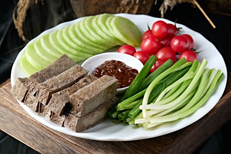 农家美味爽口农家蘸酱菜图片