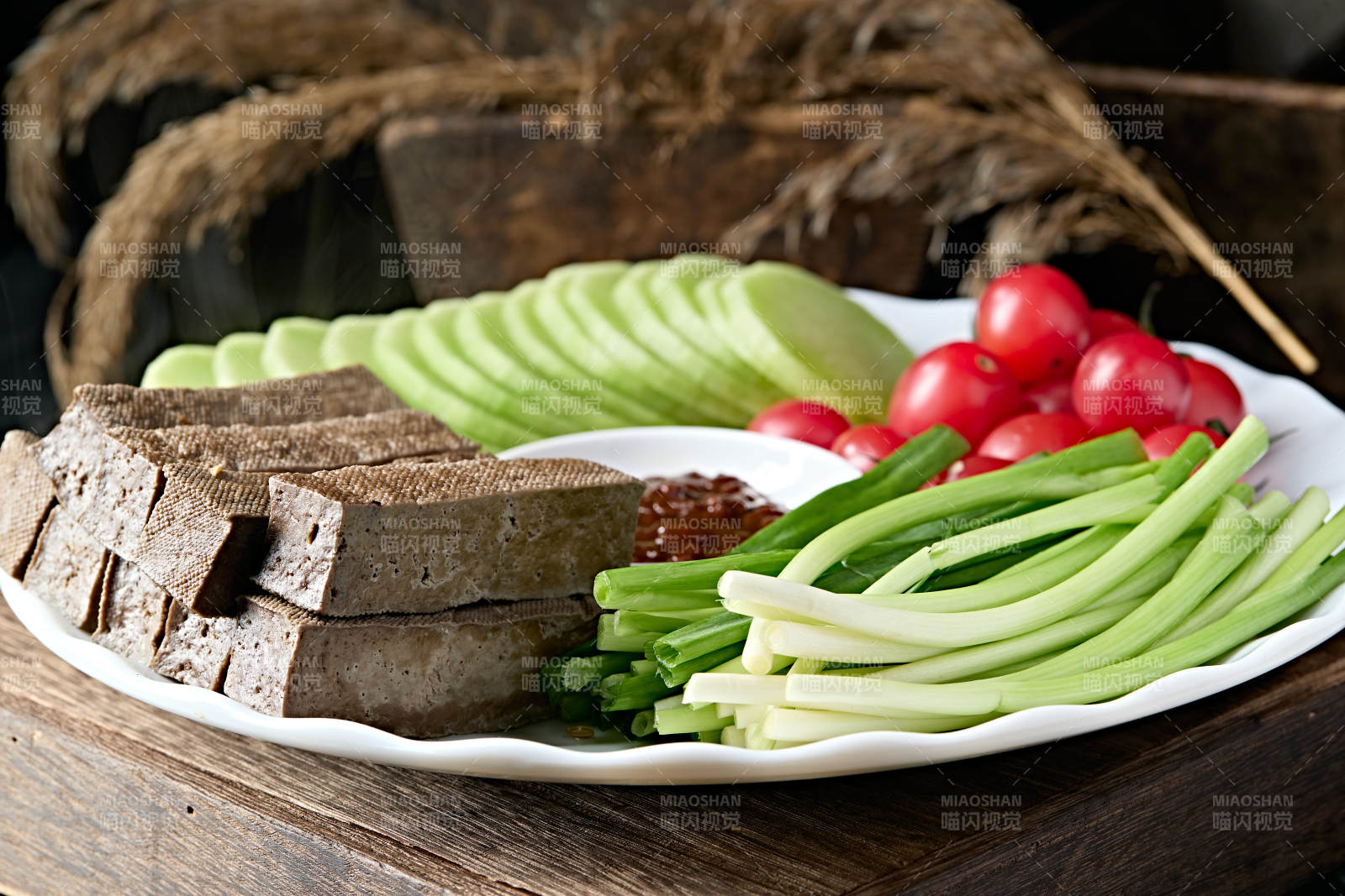 农家美味爽口农家蘸酱菜图片