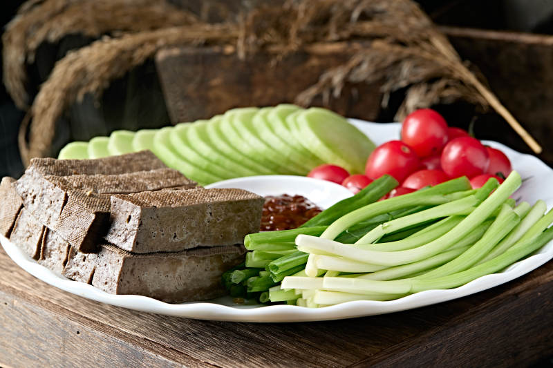 农家美味爽口农家蘸酱菜图片