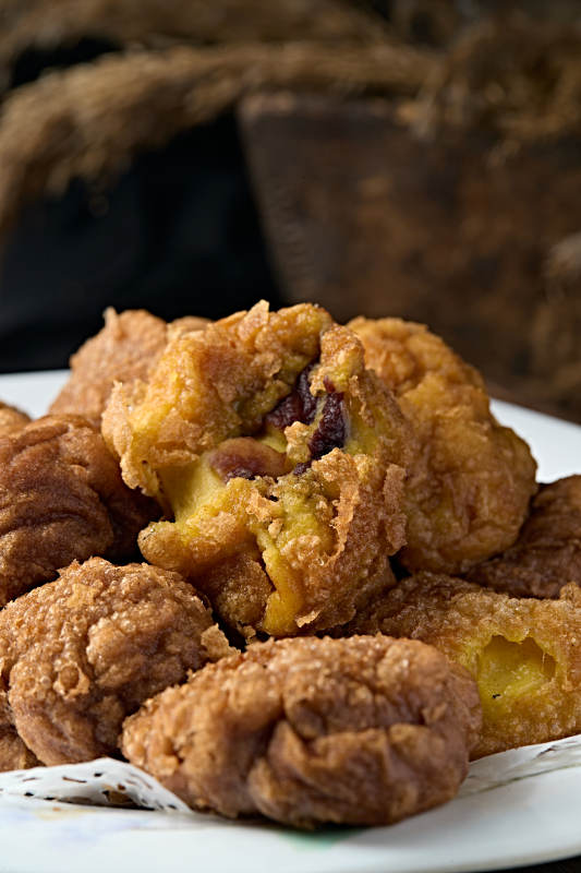 地方传统美食蔚县油炸黄糕图片