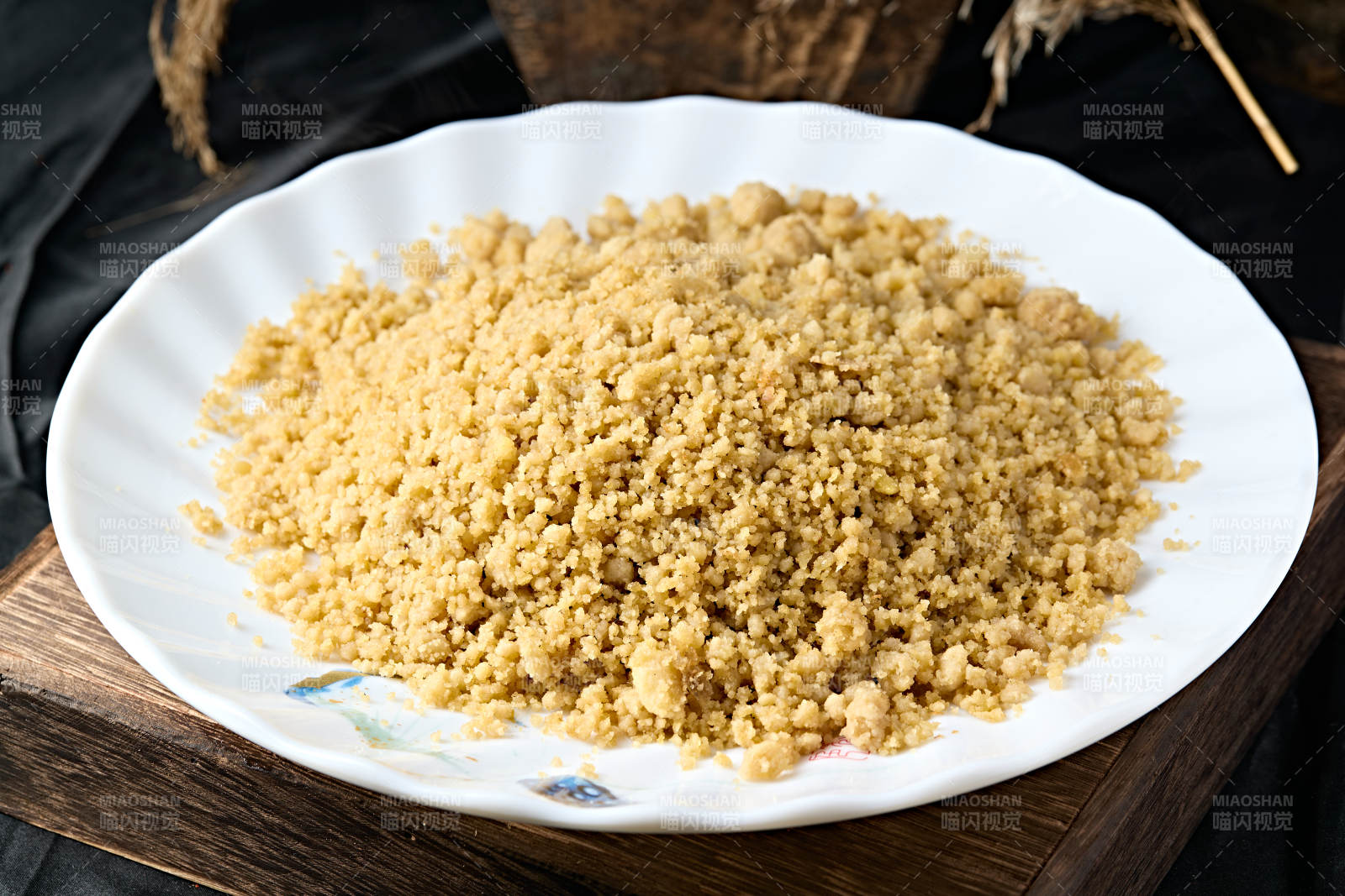 张家口农家美食炒莜面傀儡图片