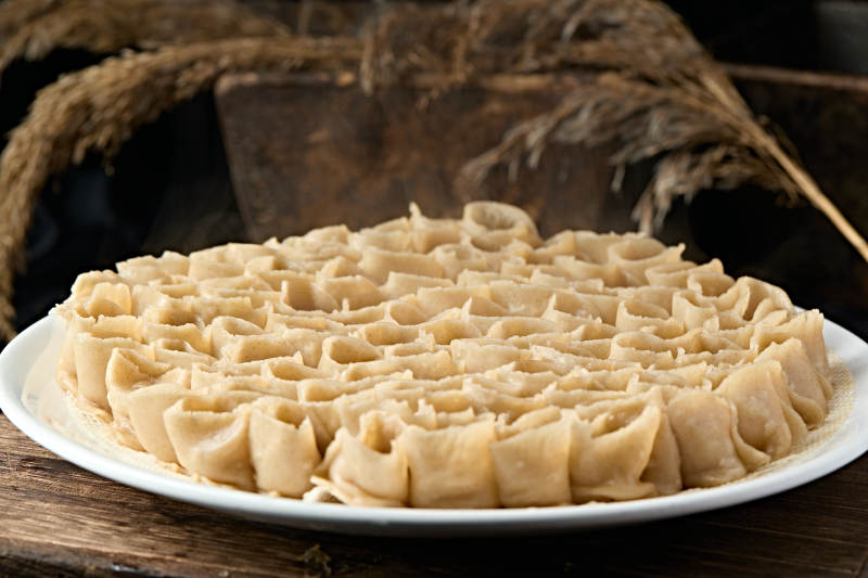 传统地方美食健康粗粮蒸莜面窝窝图片