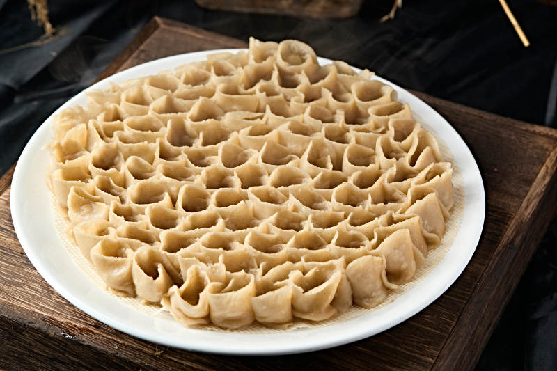 传统地方美食健康粗粮蒸莜面窝窝图片