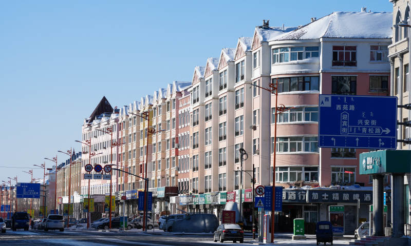 牙克石城市街景图片