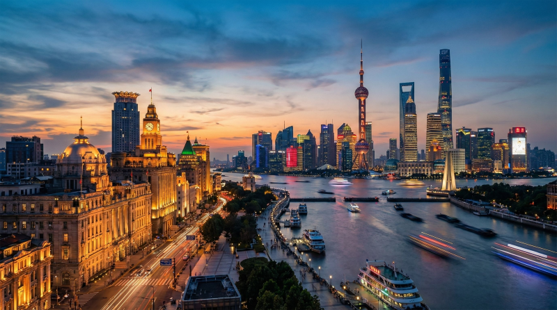 上海夜景璀璨图片