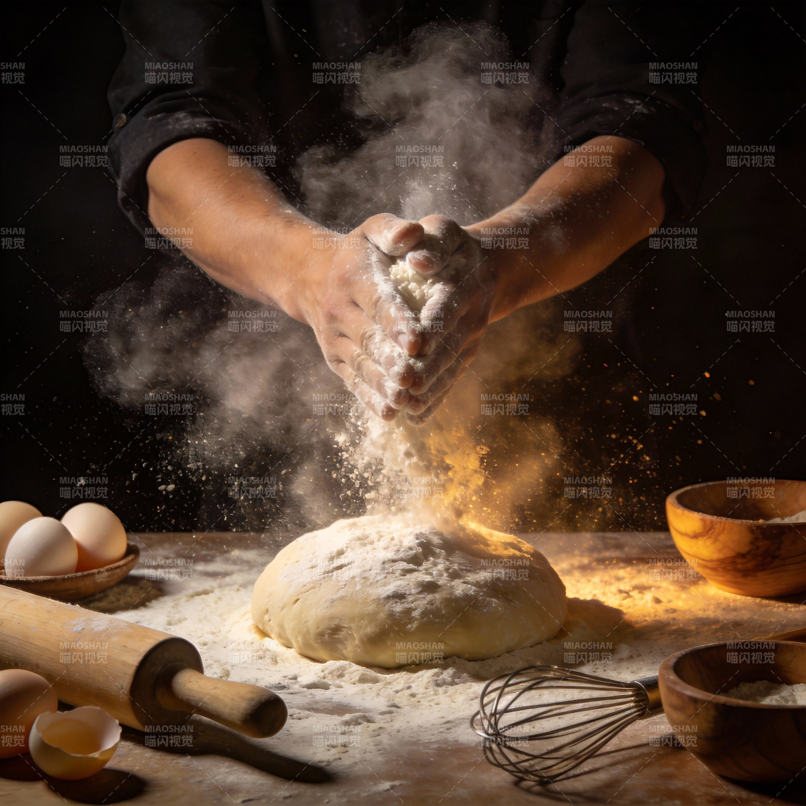 揉面瞬间图片