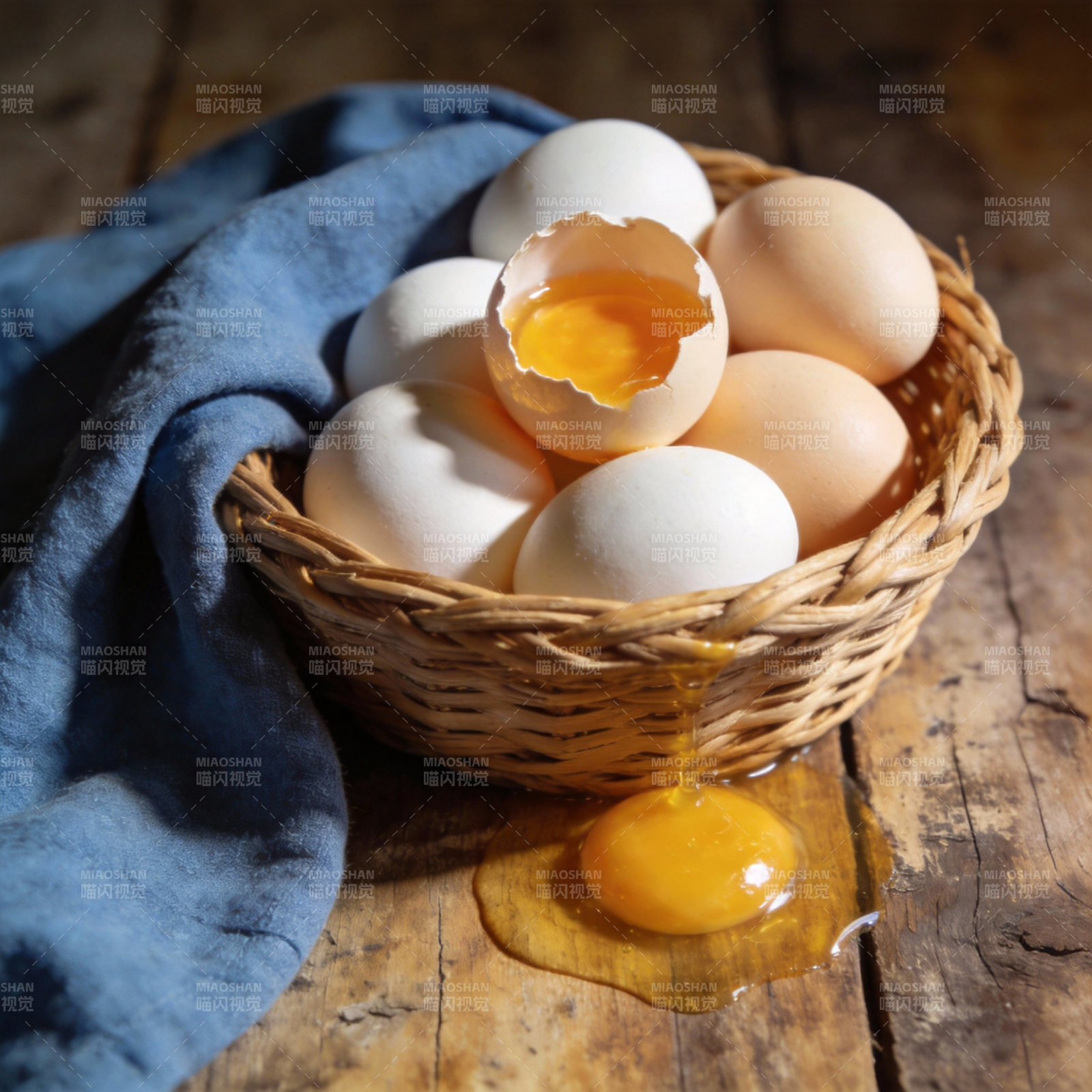 蛋黄滴落的瞬间图片