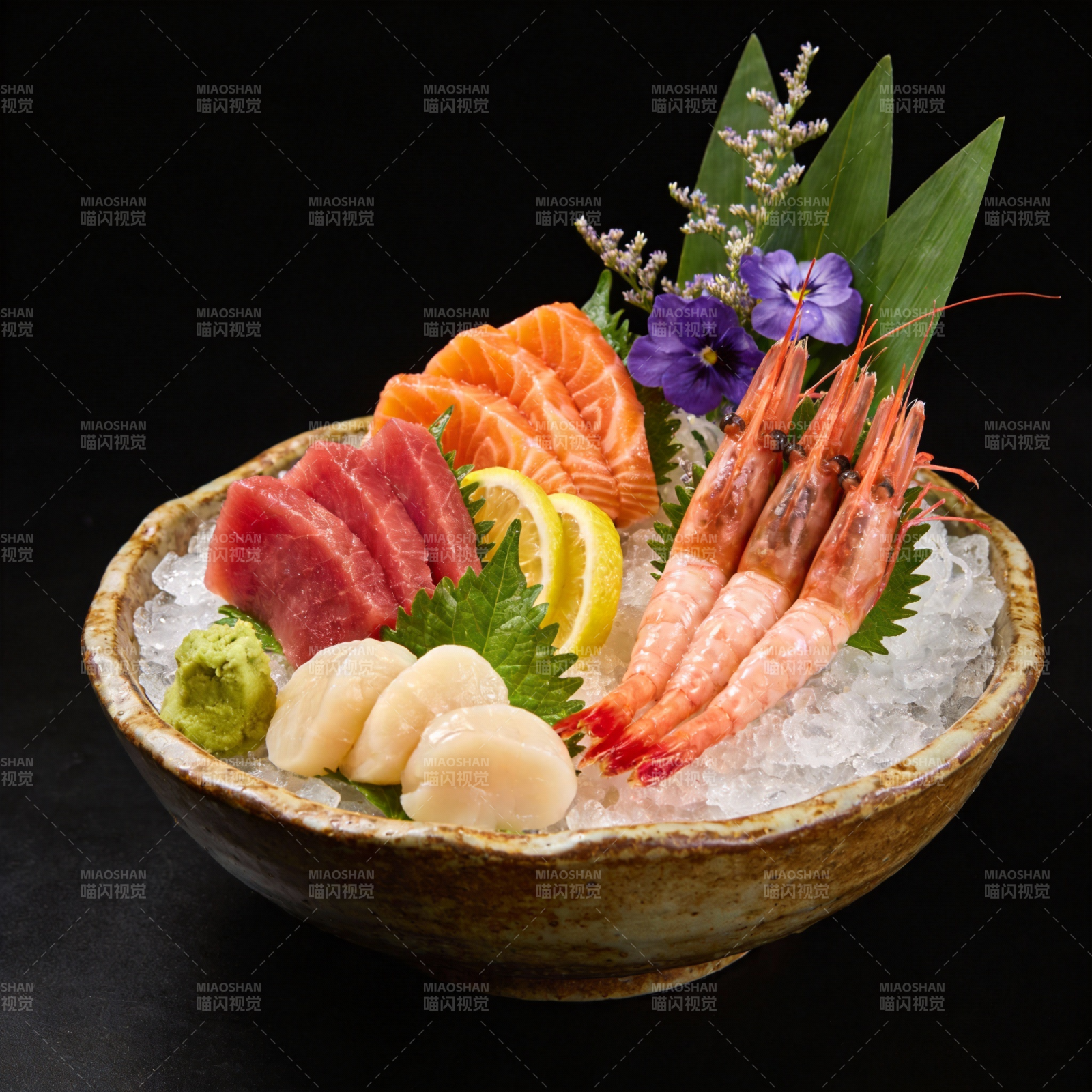 精致刺身拼盘图片