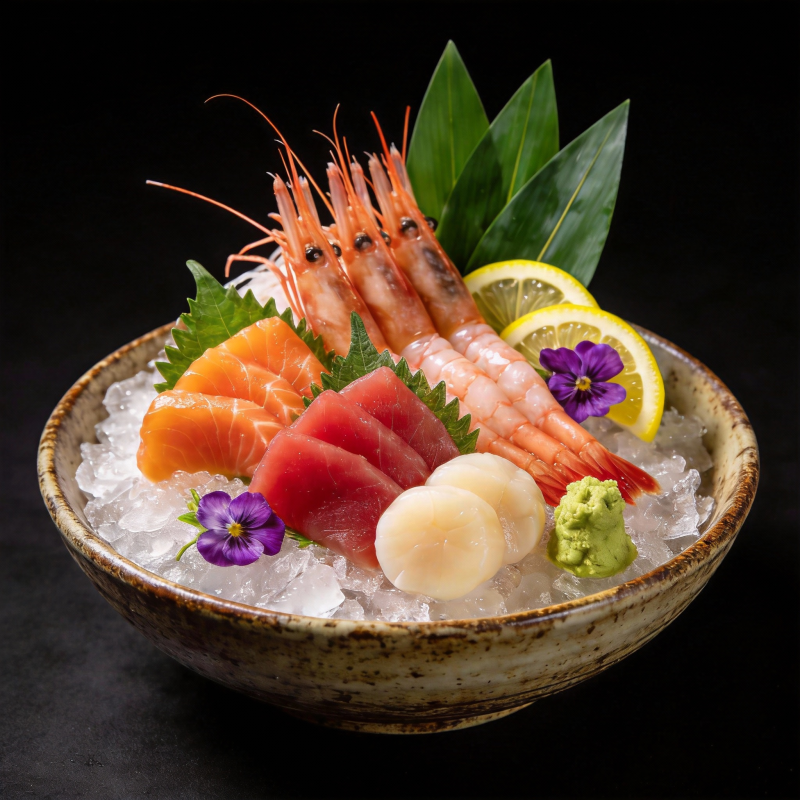 精致刺身拼盘图片