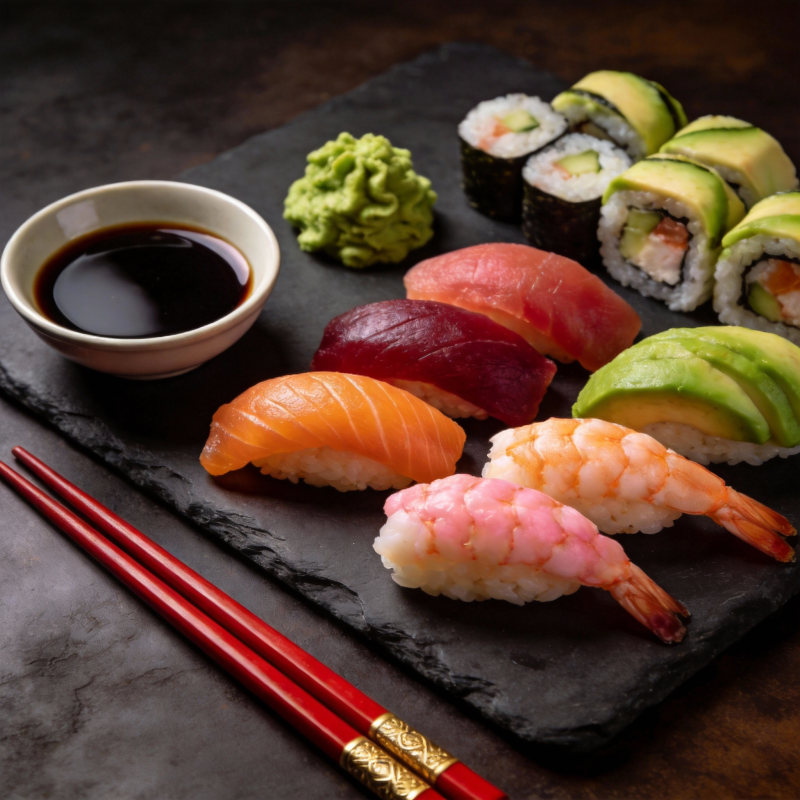 精致寿司拼盘图片