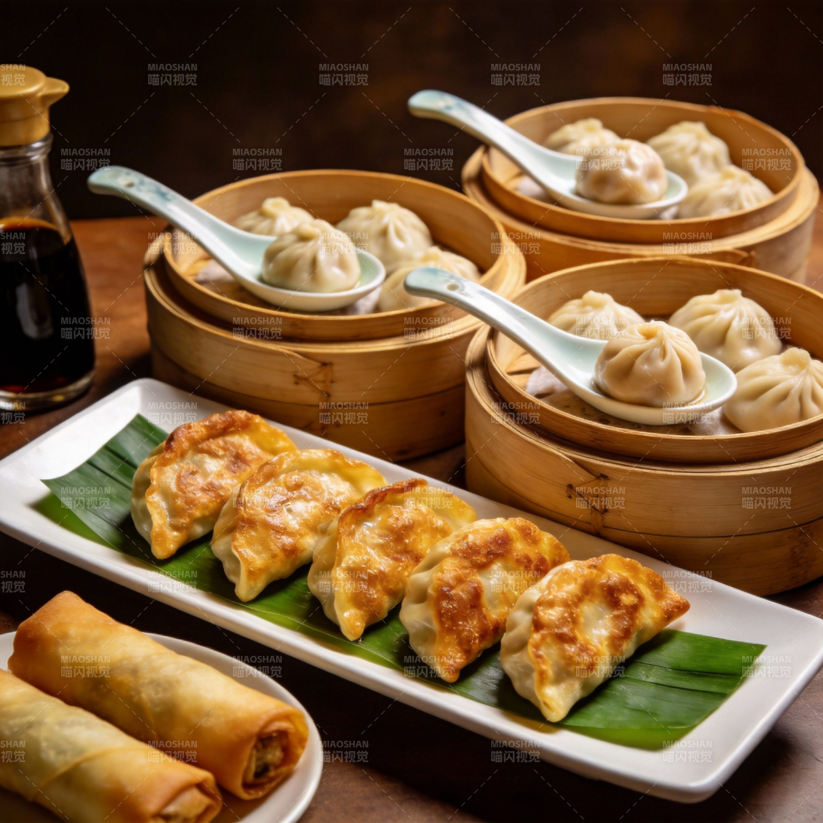 美味中式点心拼盘图片