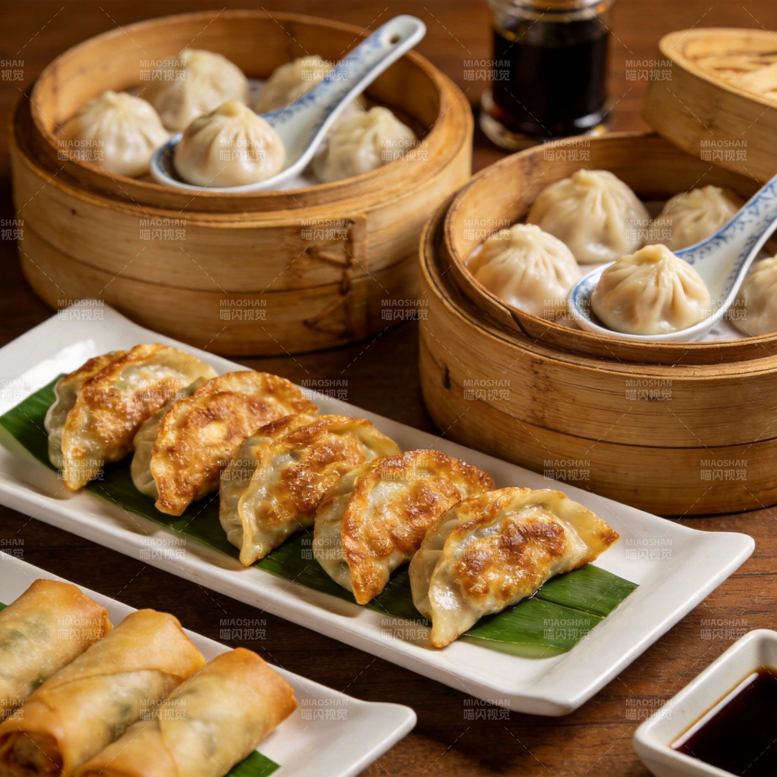 美味中式点心拼盘图片