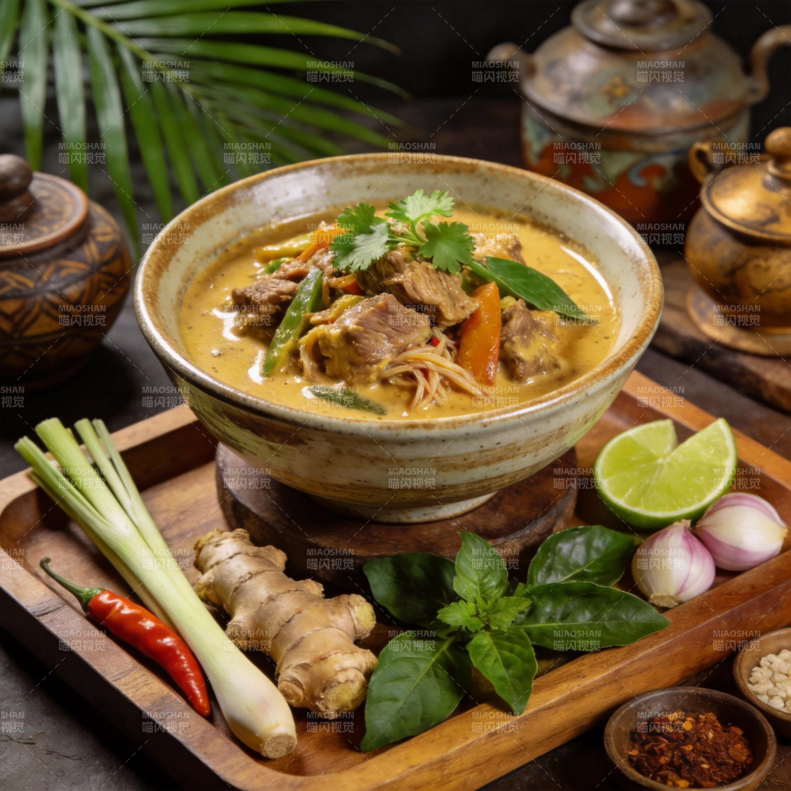 泰式咖喱牛肉汤图片