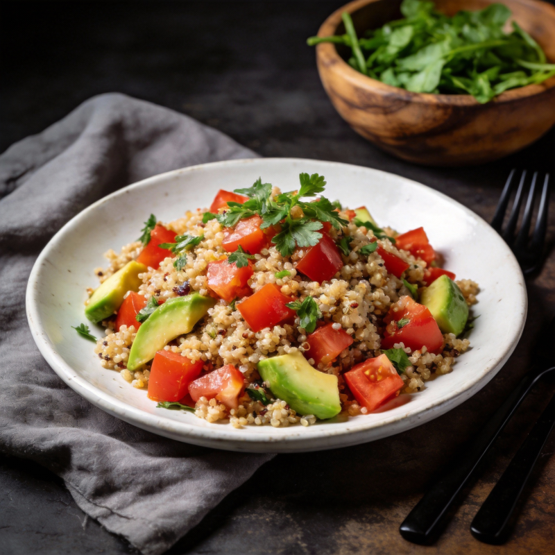 藜麦沙拉配牛油果图片