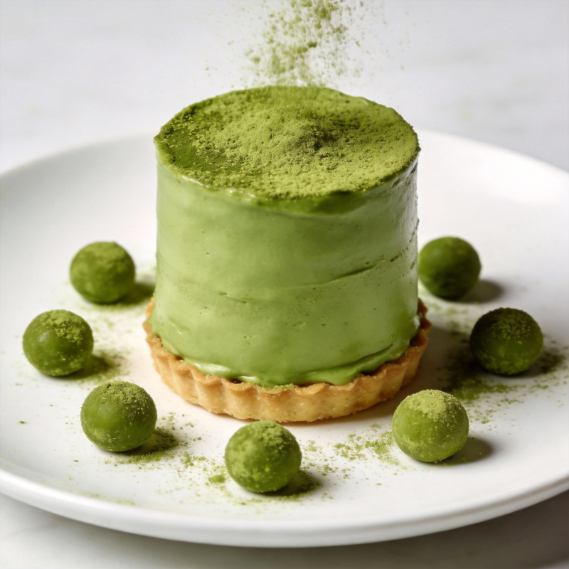 抹茶慕斯蛋糕图片