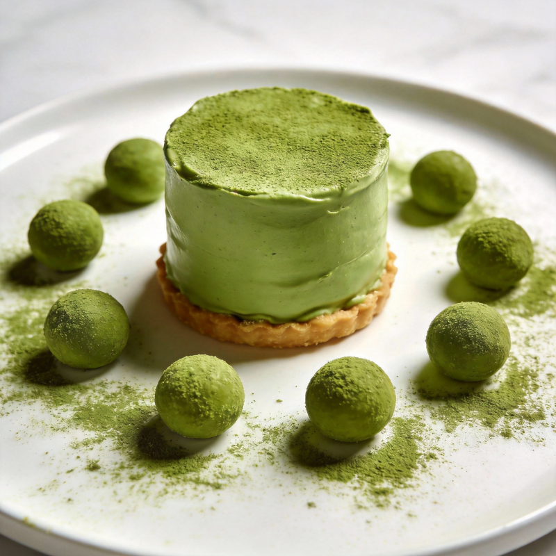 抹茶慕斯蛋糕图片