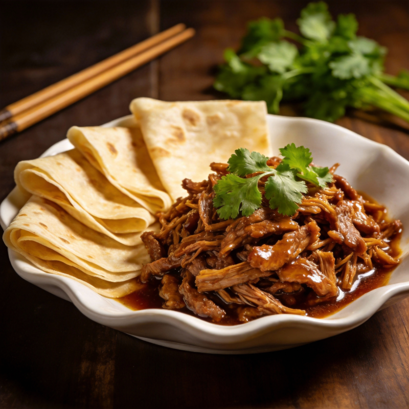 美味牛肉配薄饼图片