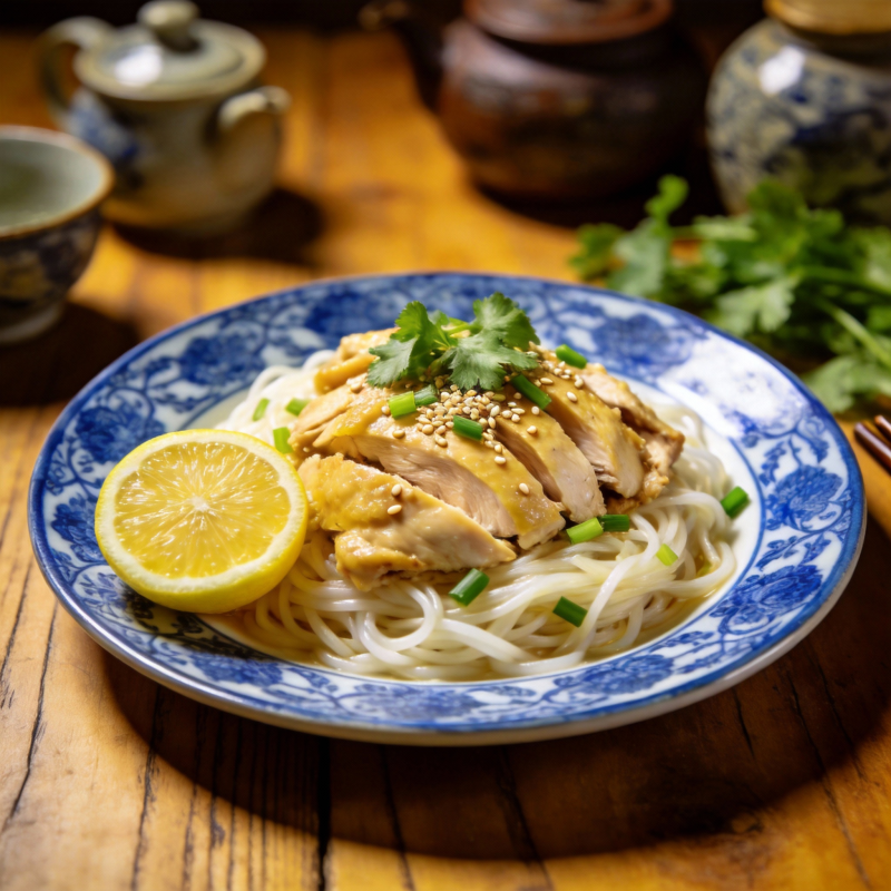柠檬鸡丝面图片