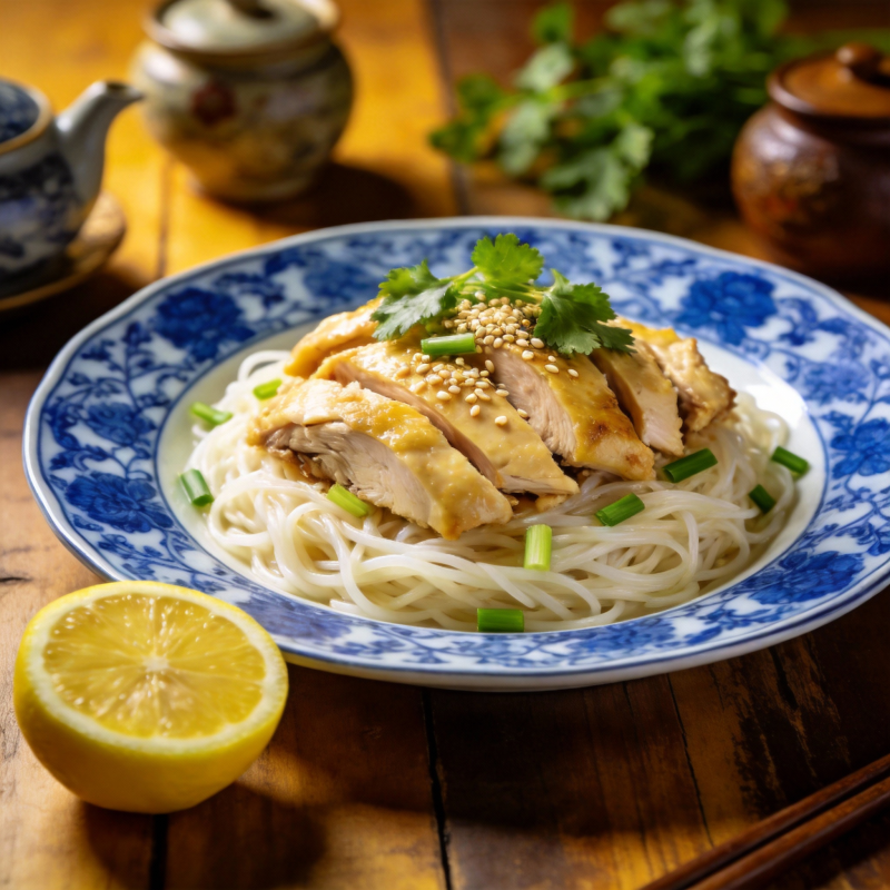 柠檬鸡丝面图片