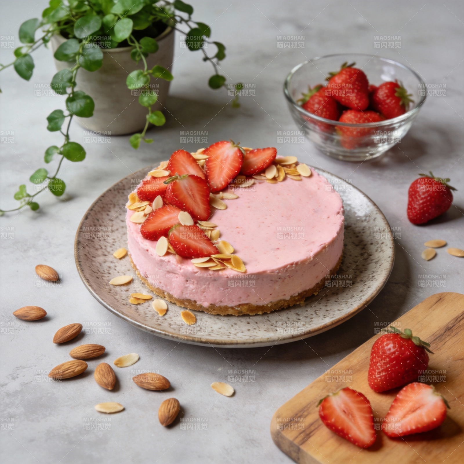 草莓慕斯蛋糕图片