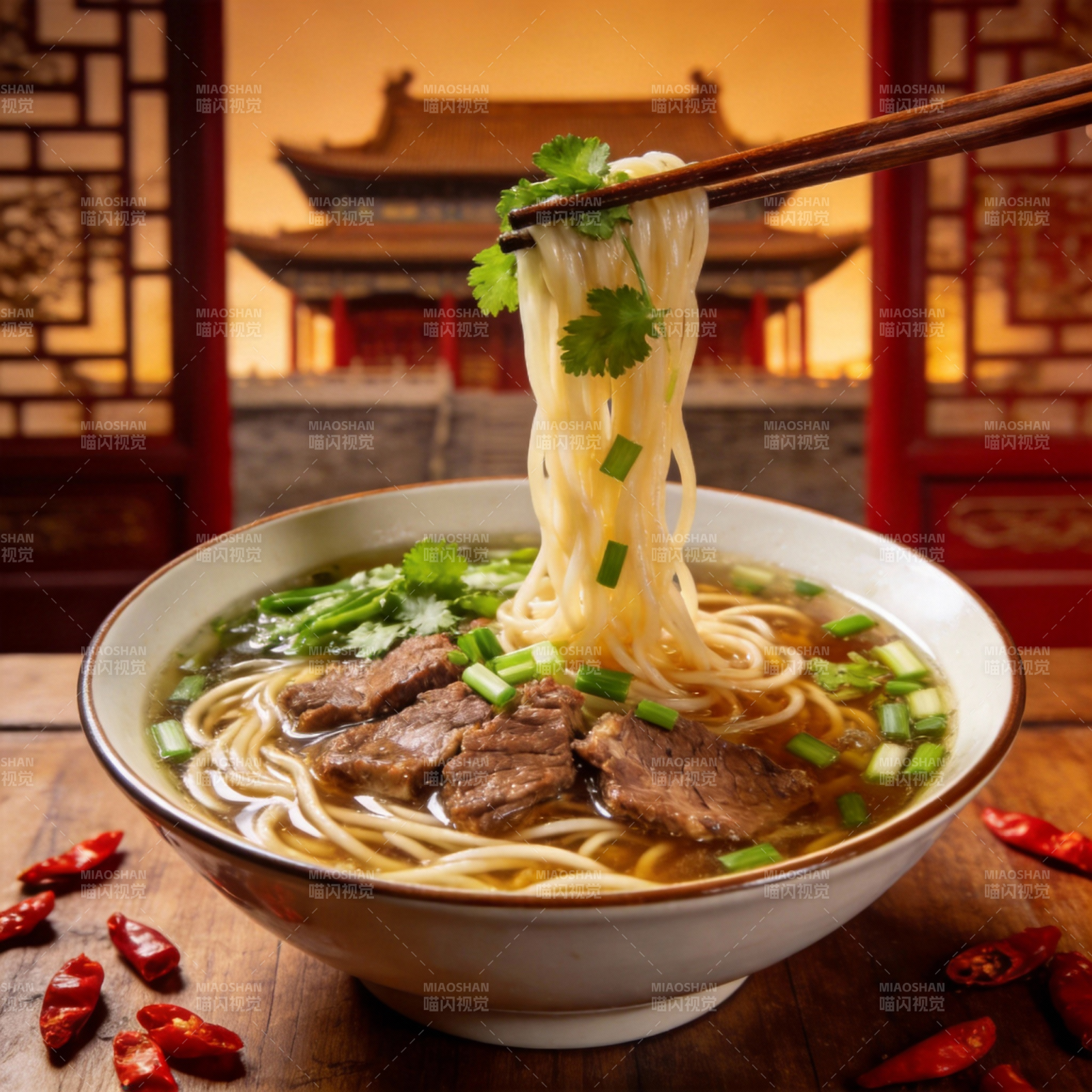 牛肉面 香辣诱人图片