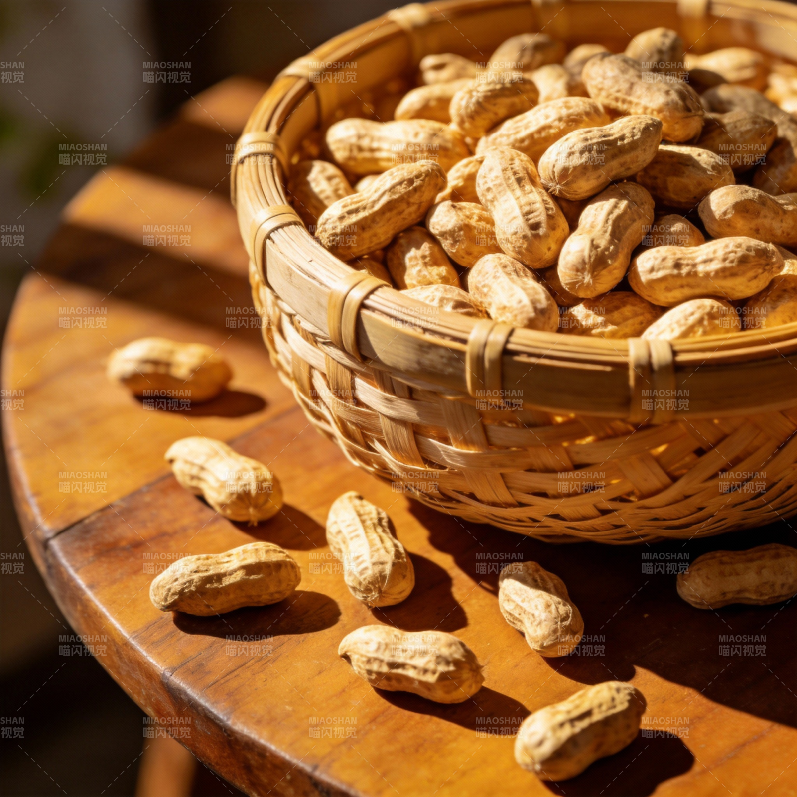 花生满篮香图片