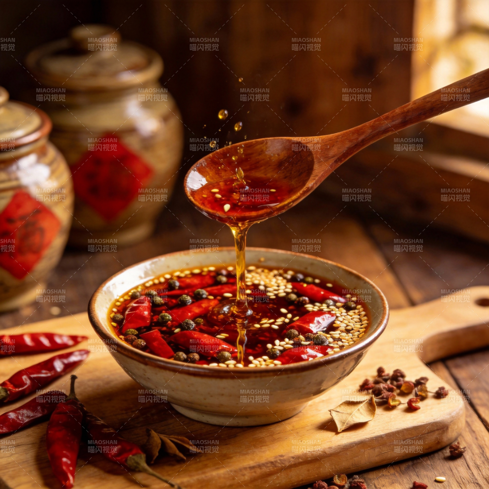 麻辣油泼辣子图片