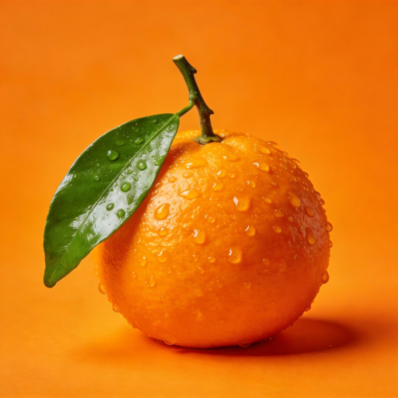 橙子上的水珠图片