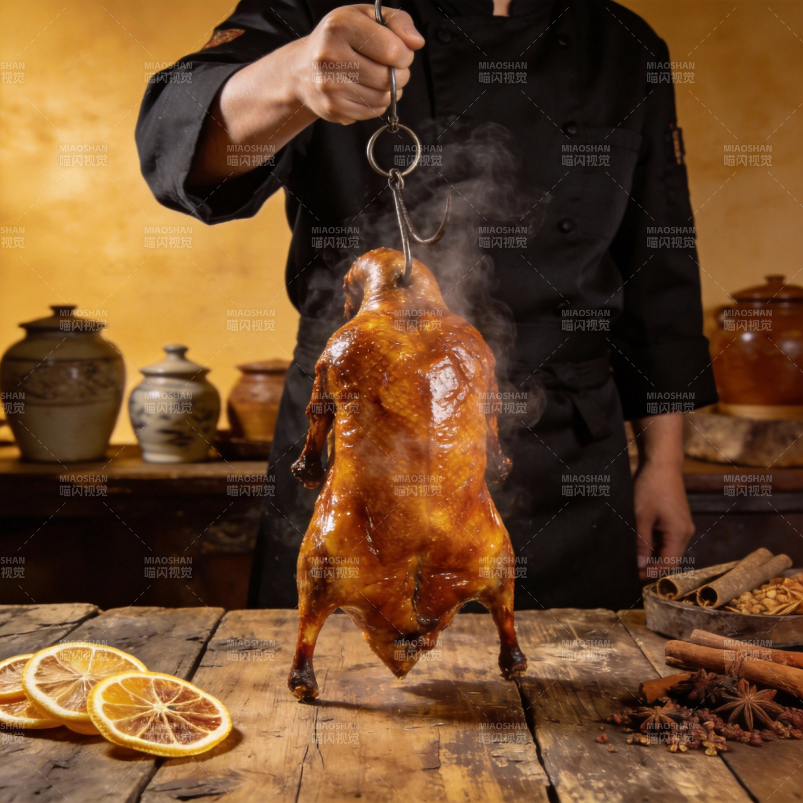 烤鸭飘香图片