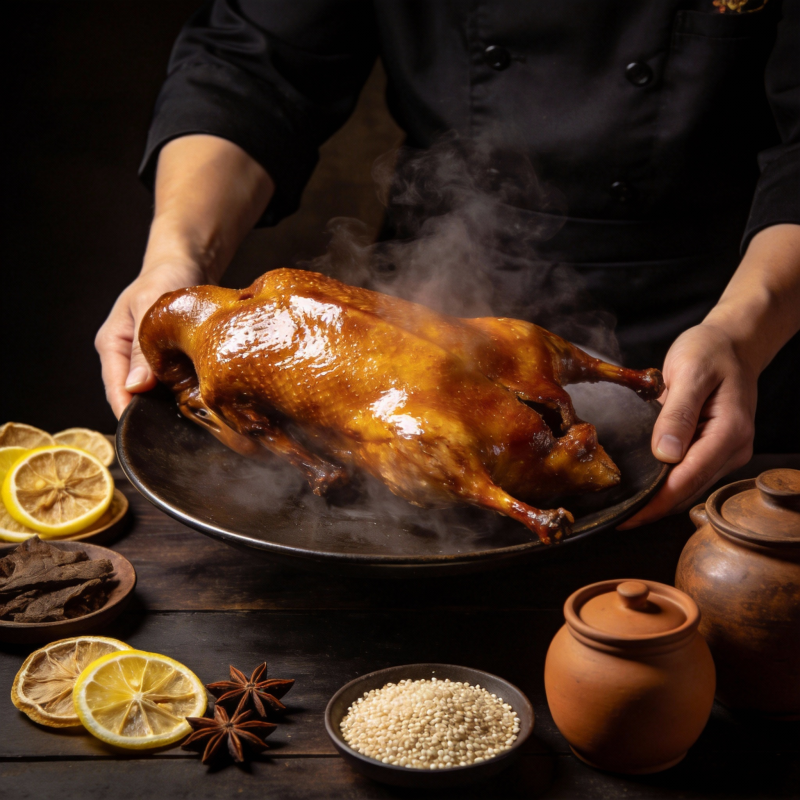 烤鸭飘香 匠心呈现图片