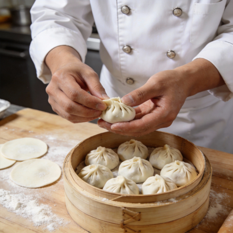 匠心包制小笼包图片