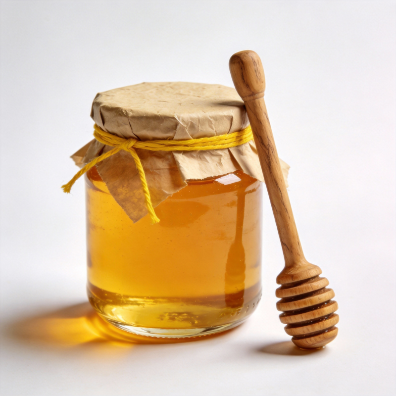 蜂蜜与木勺图片