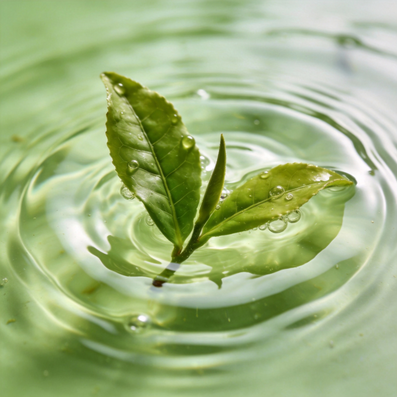 茶叶轻浮水面图片