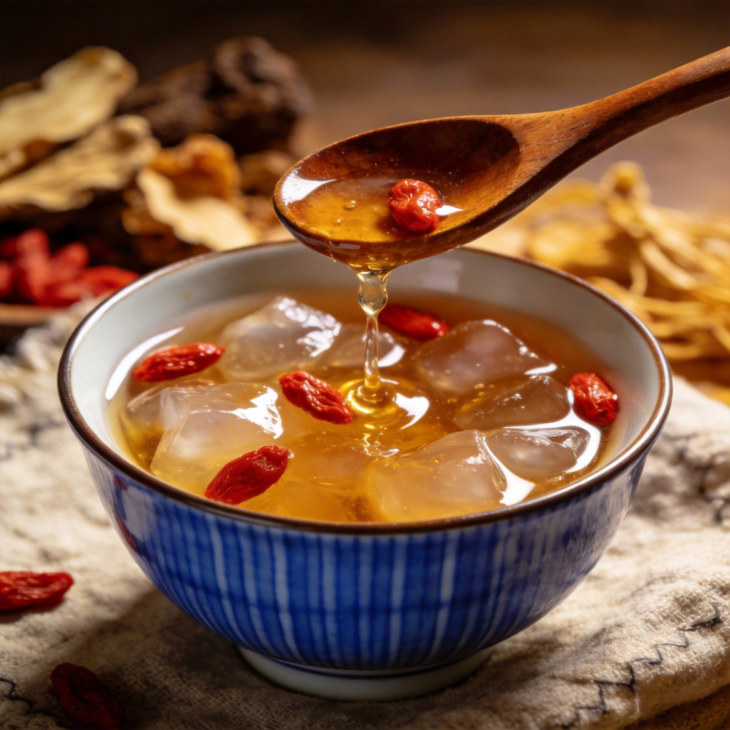 枸杞冰糖炖品图片