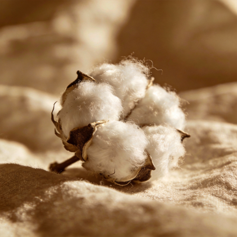 棉絮轻柔绽放图片