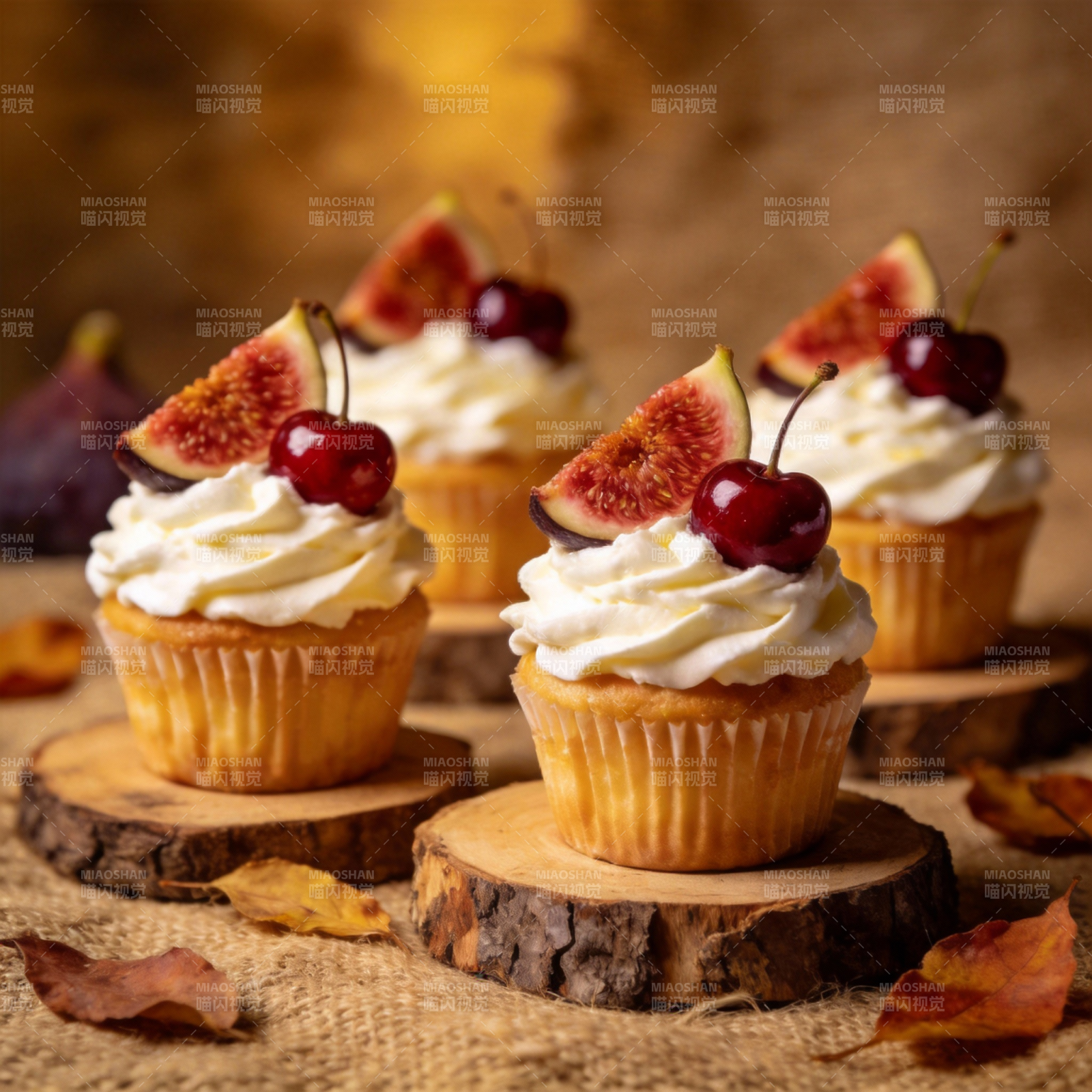 秋日甜点杯cake图片