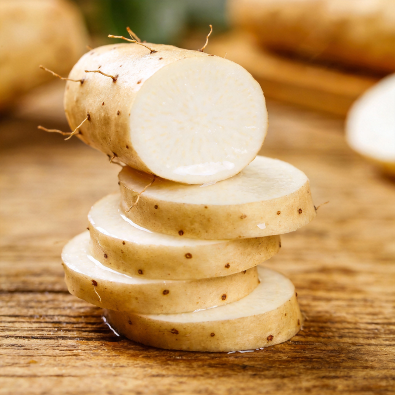 山药切片摆盘图片