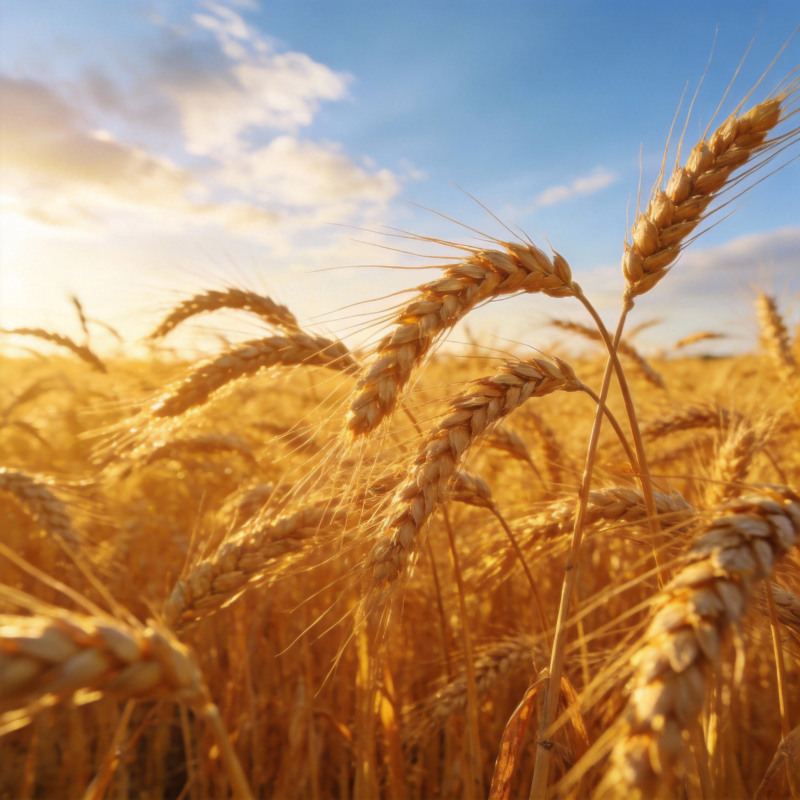 金麦迎风摇曳图片