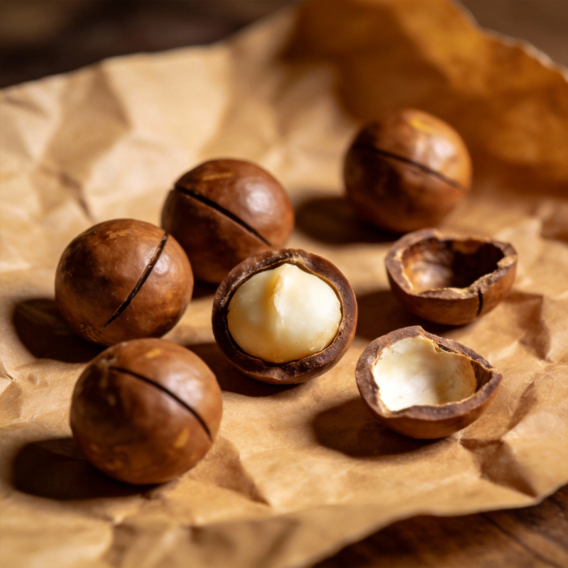 夏威夷果特写图片