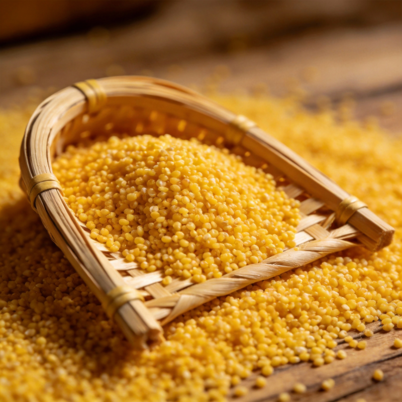 金黄小米粒图片